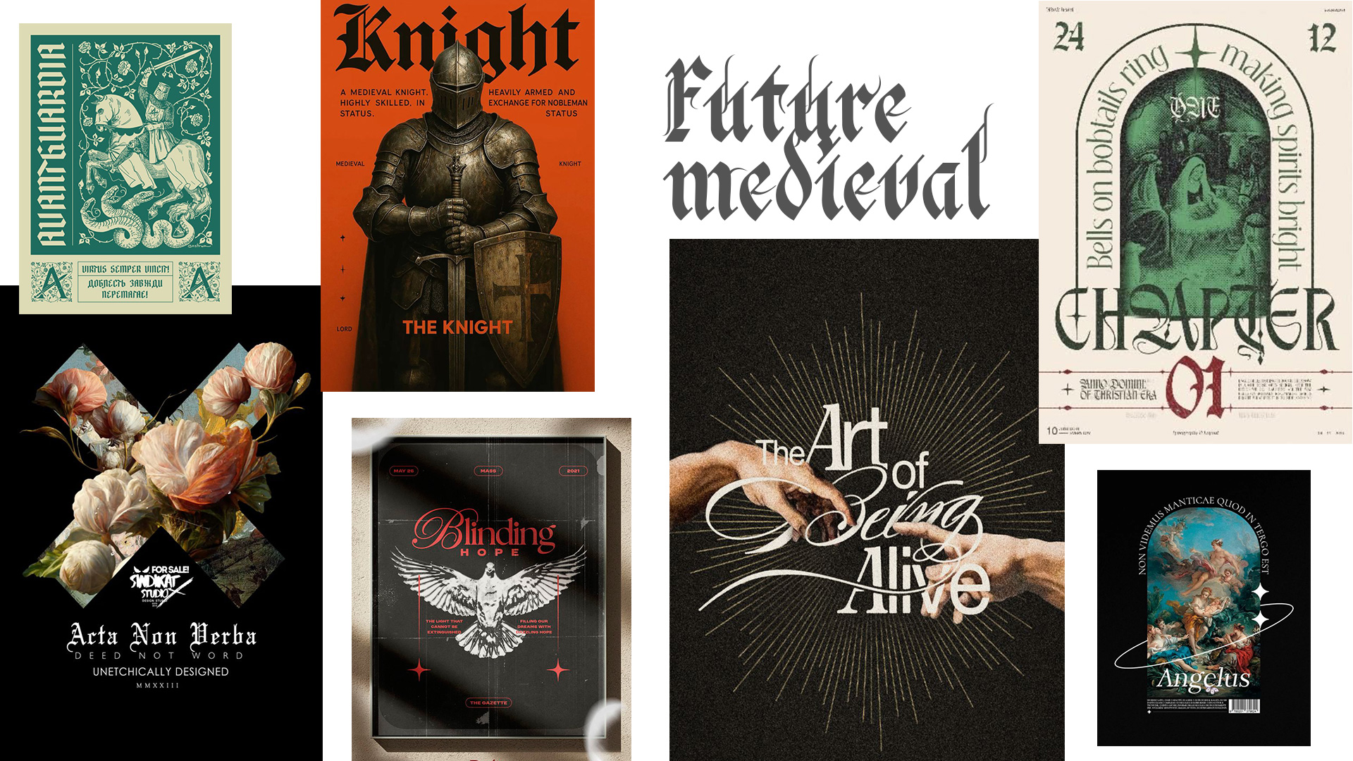 future-medieval-design-trendy-graficheskogo-dizajna-2026 Future medieval design Тренды графического дизайна 2026